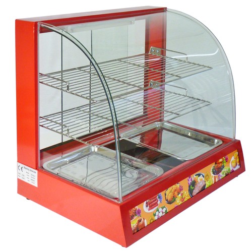 Hot food warmer display - hot,