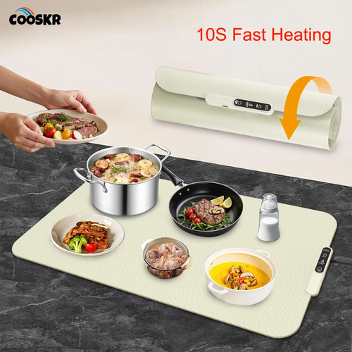 Foldable silicone food warmer - food,